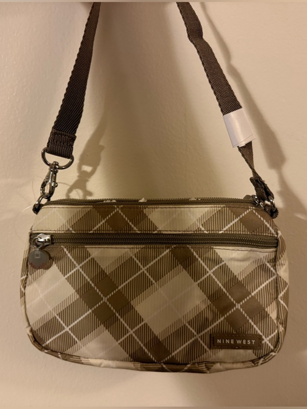MINI SHOULDER Nine West Freestyle Plaid Bag